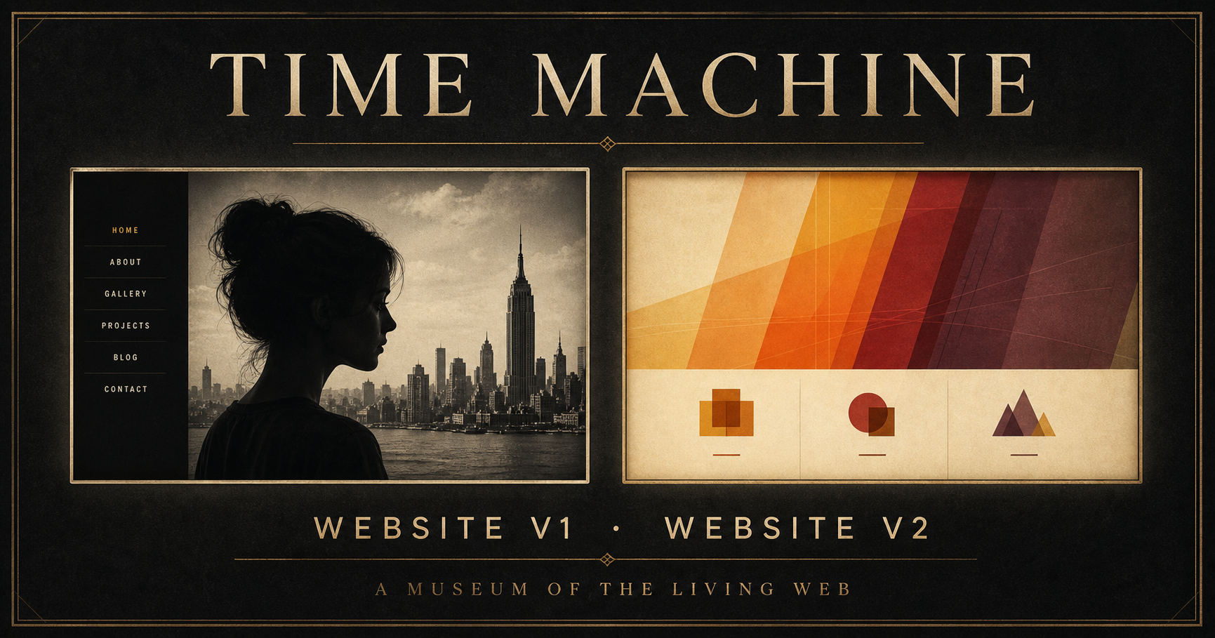 Historical websites preserved in the Time Machine digital museum