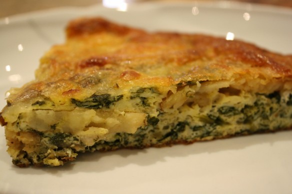 Smoked Paprika Potato and Spinach Frittata