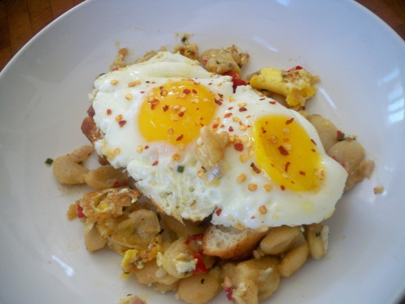 Eggs and Giant Beans