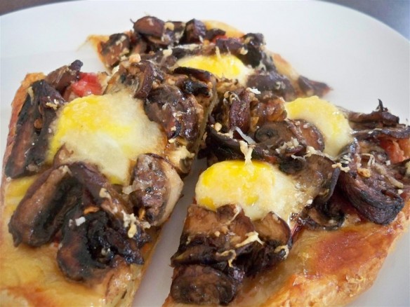 Benny’s Quail Egg and Mushroom Breakfast Tart