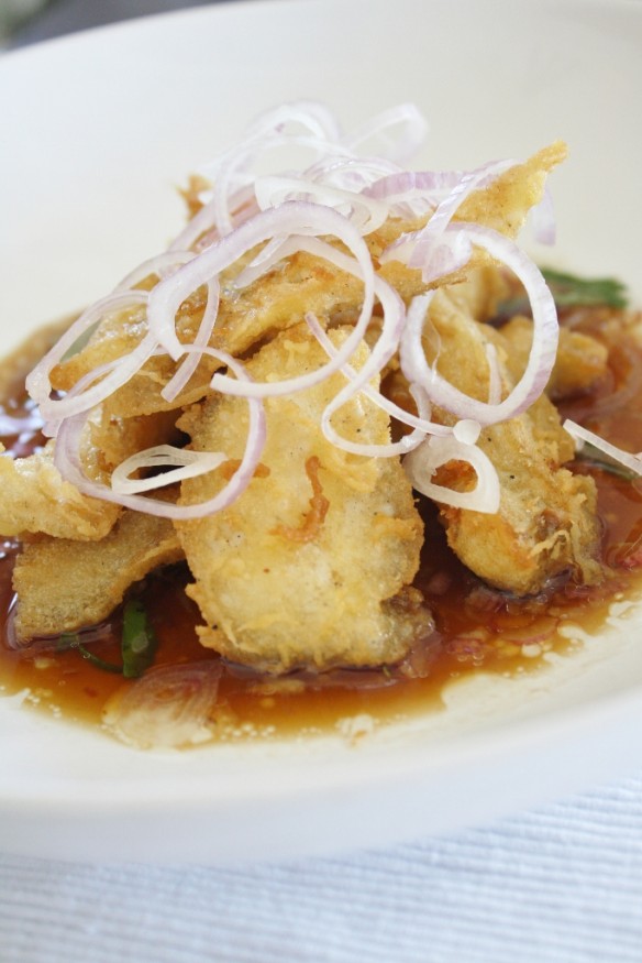 Tempura Sole with Spicy Ponzu
