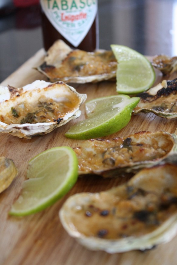 Spicy Tequlia Oysters