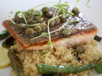 Crispy Skin Arctic Char with Couscous