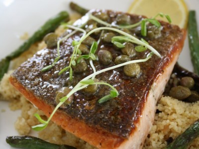 Crispy Skin Arctic Char with Couscous