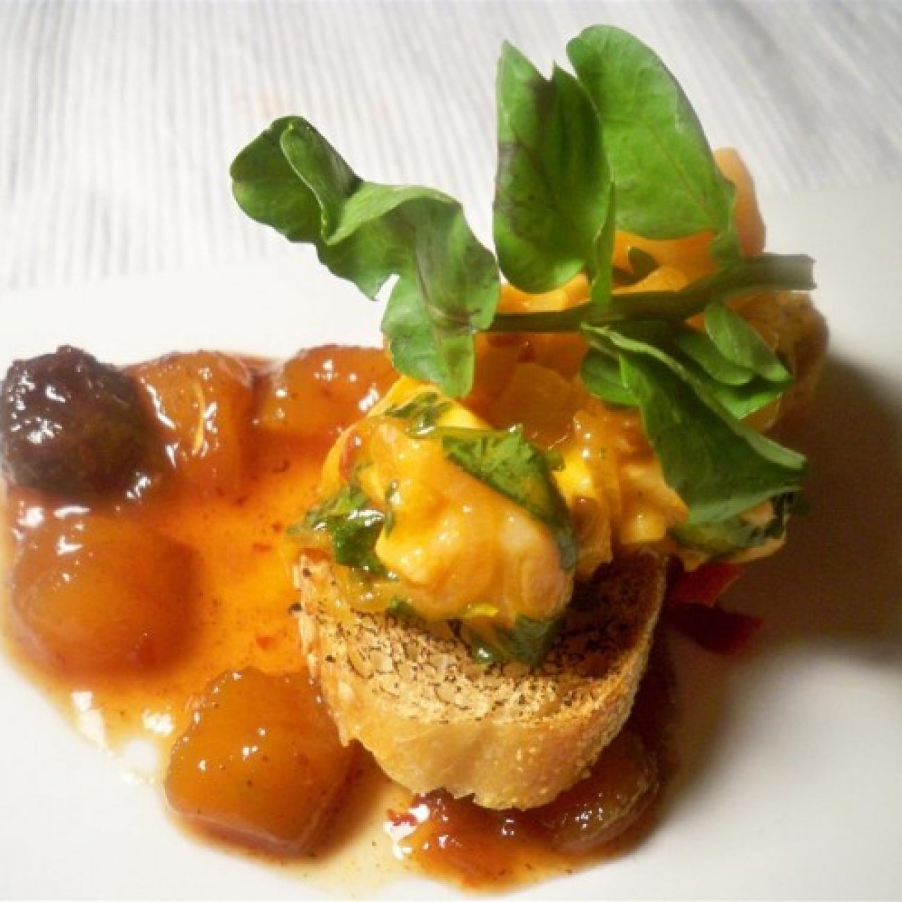 Salmon Ceviche with Mango Chutney