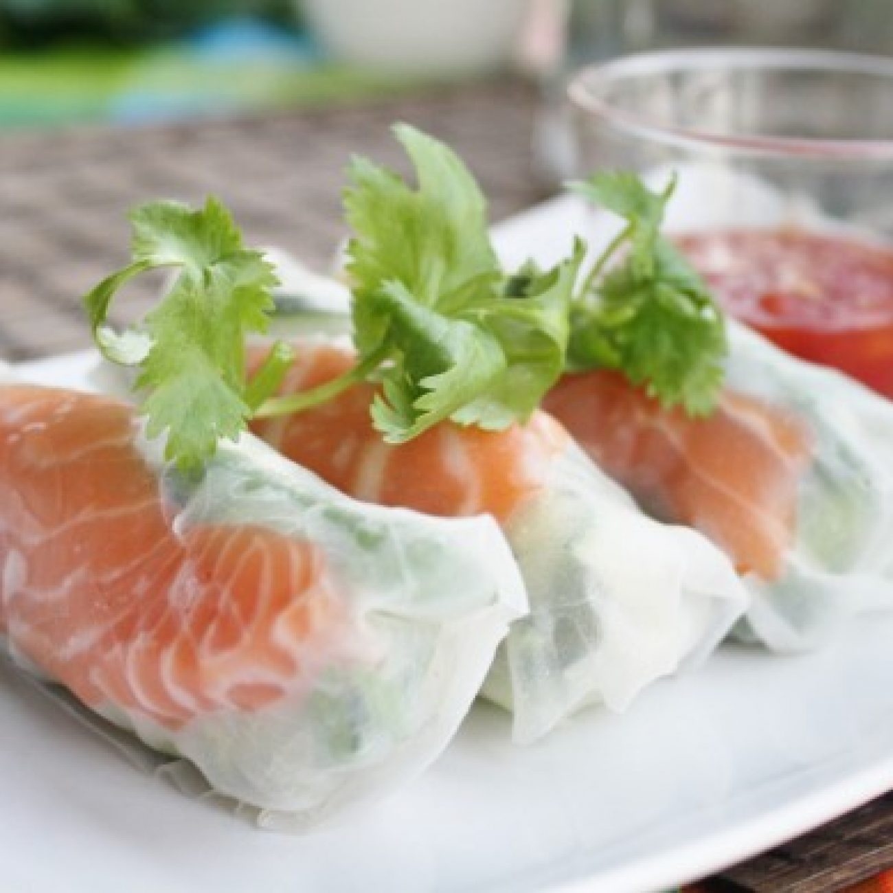 Salad Rolls With Thai Sweet Chili Sauce