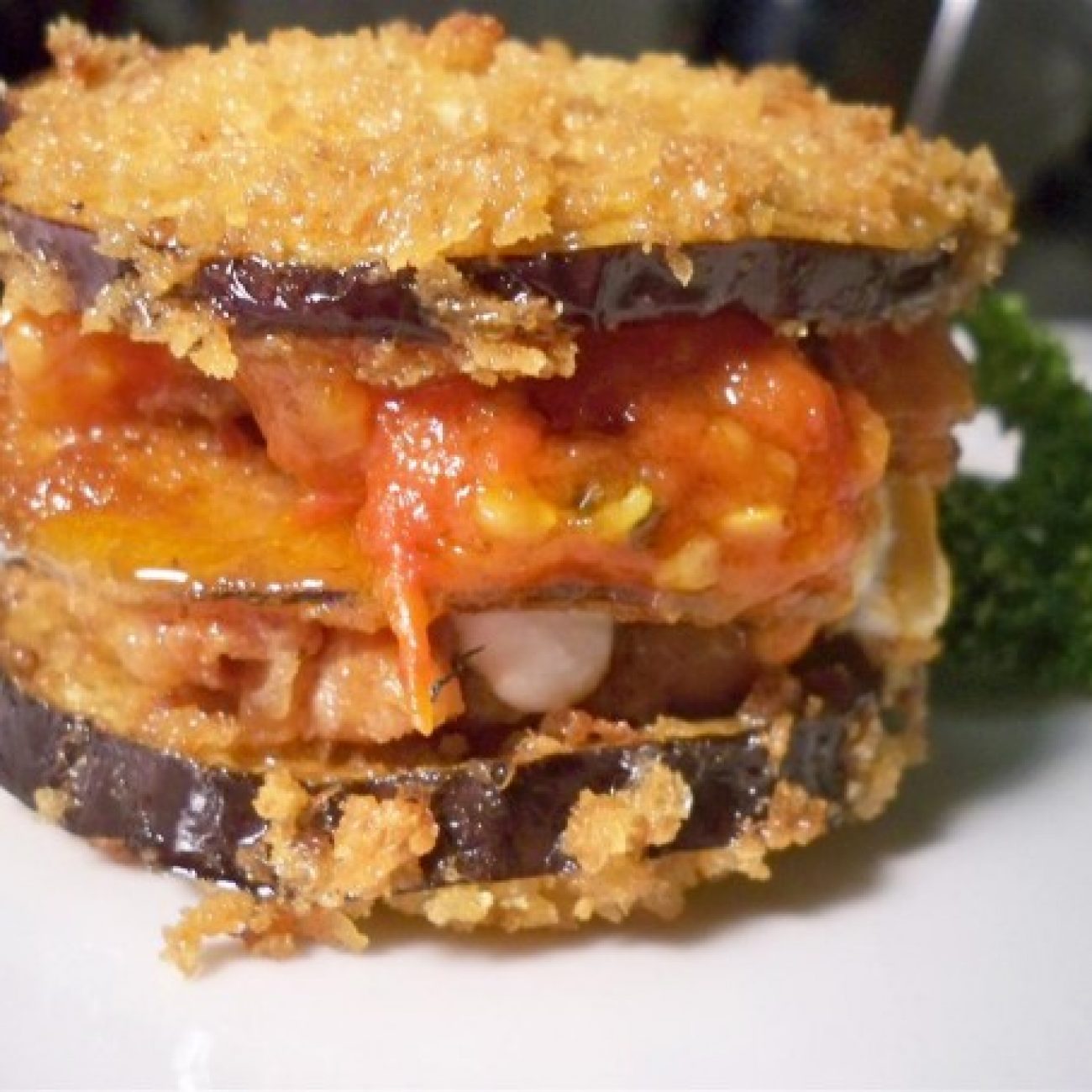 Deconstructed Eggplant Parmesan