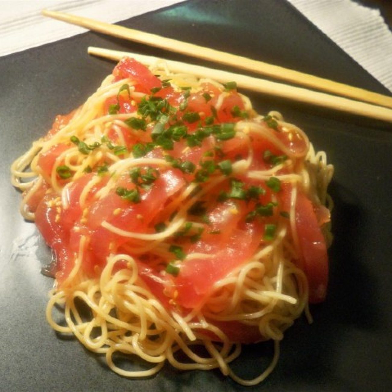 Tuna with Soba Noodles