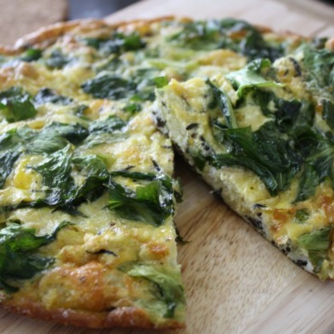 Escarole Hijiki and Millet Frittata