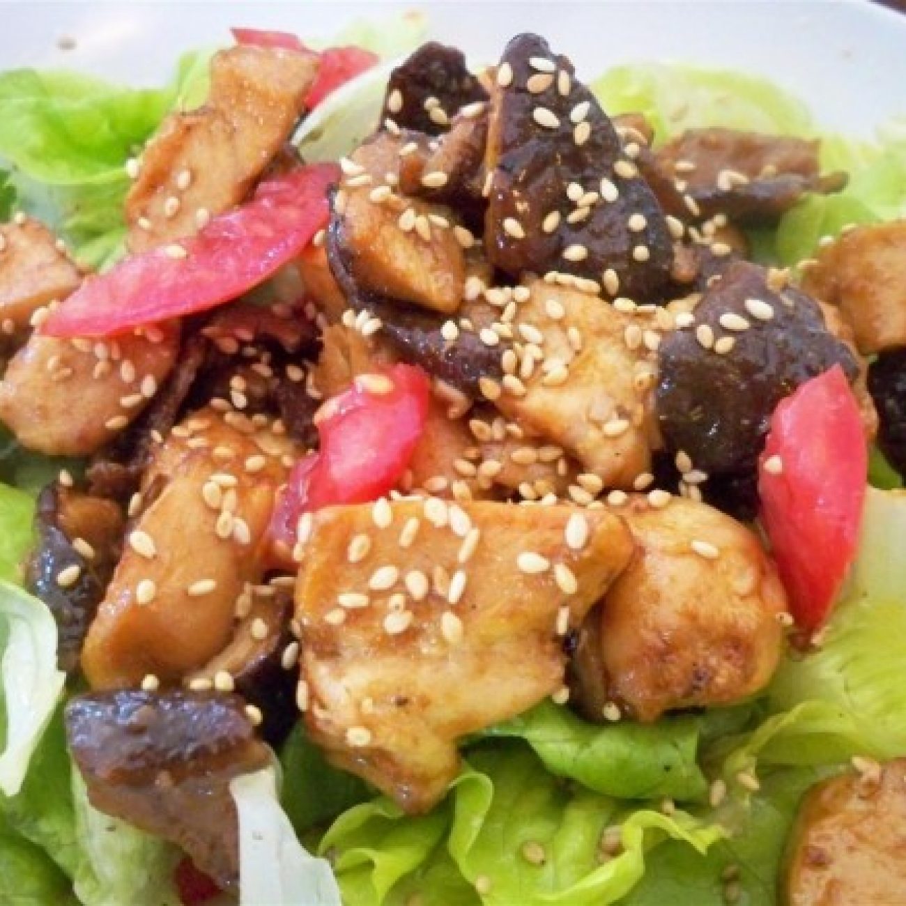 Mushroom and Chicken Salad