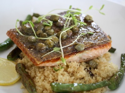 Crispy Skin Arctic Char with Couscous