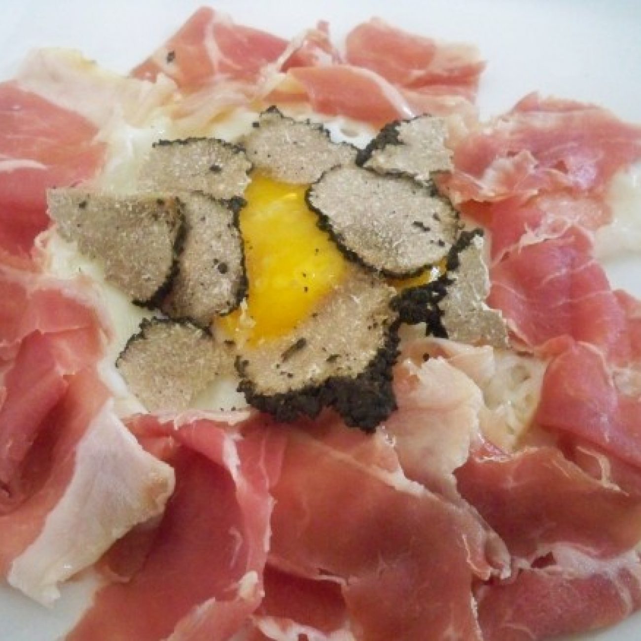 24 month aged Parma Ham, Black Truffle and soft Egg