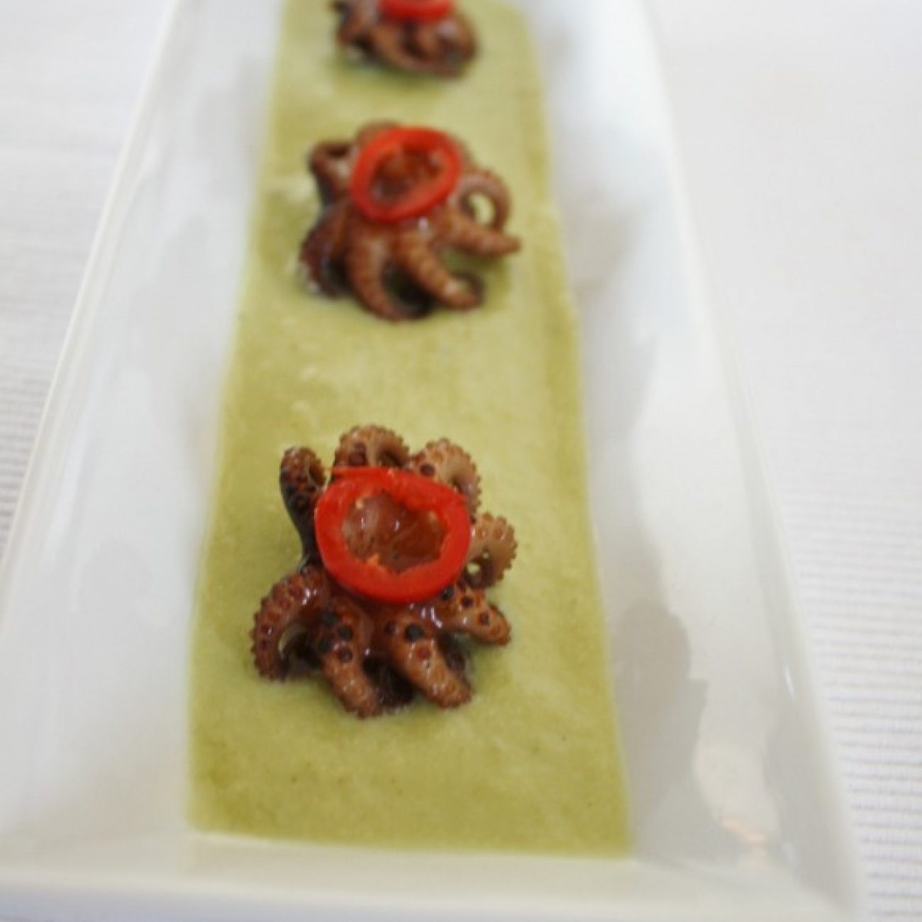 Crispy Octopus and Edamame
