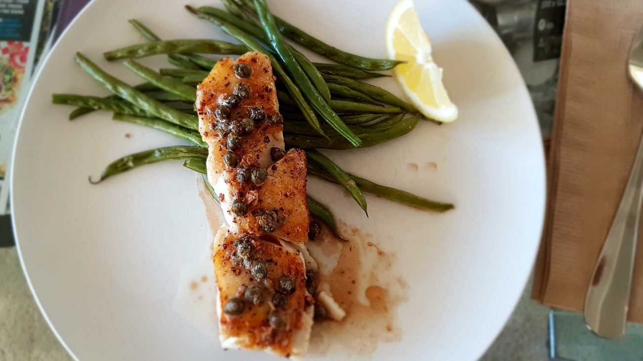 Pan Fried Rockfish with Lemon Caper Butter